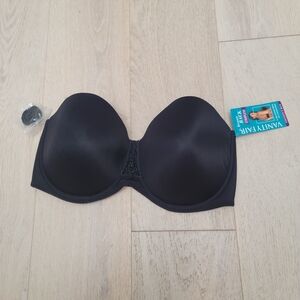 Vanity Fair Women's Black Strapless Bra